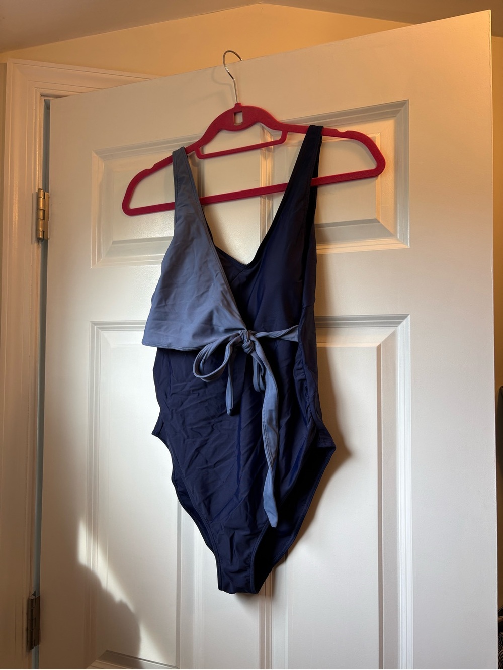 Quince Maternity Wrap One Piece Swim Suit